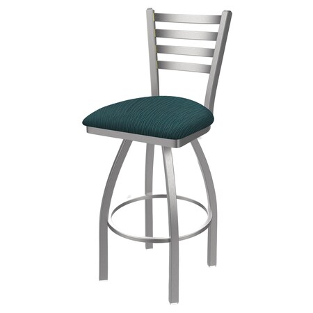 Holland Bar Stool Co 25" Swivel Counter Stool, SS Finish, Graph Tidal Seat 41025SS022